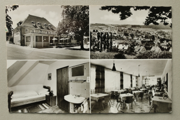 AK Pegnitz / 1960 / Mehrbildkarte / Hotel Post Schwarzer Adler / Cafe / Strassenansicht
